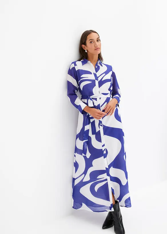Gedessineerde midi jurk, bonprix