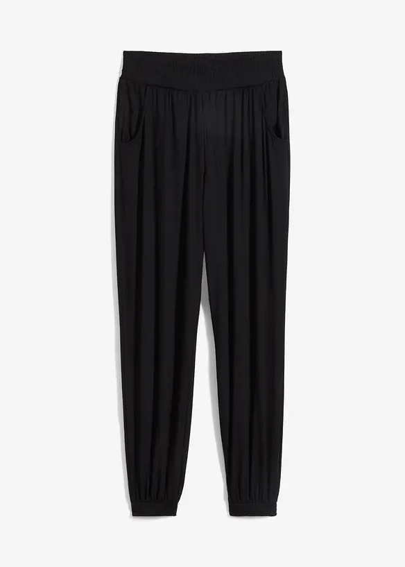 Jersey broek van viscose, bonprix