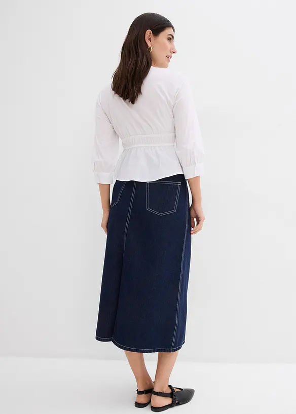 Midi spijkerrok, mid waist, bonprix