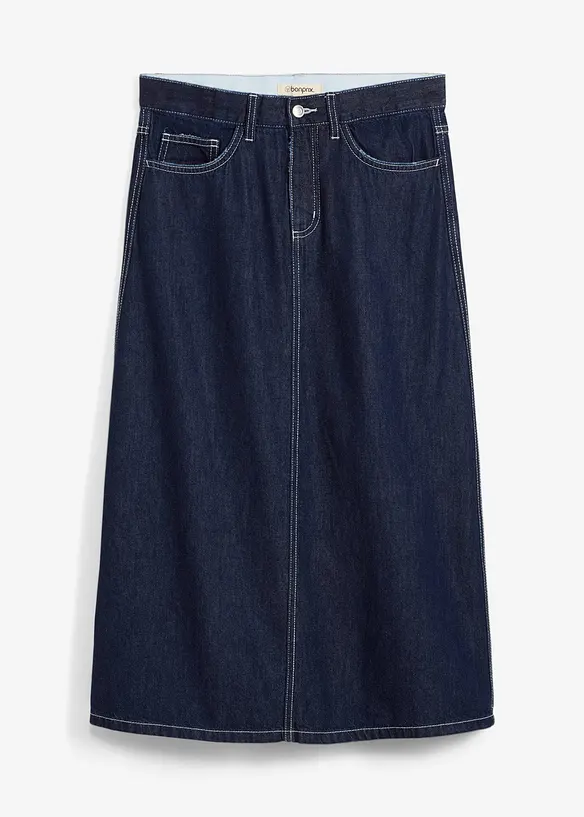 Midi spijkerrok, mid waist, bonprix