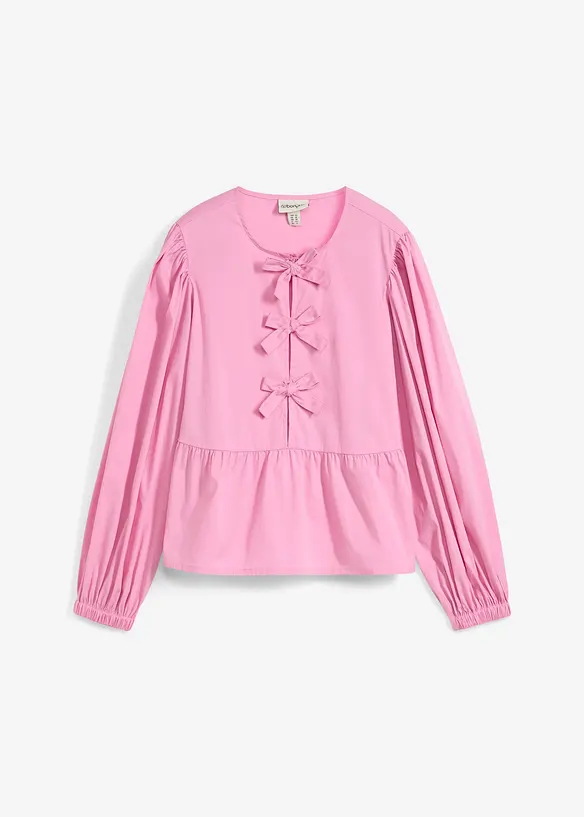 Blouse met lussen, bonprix