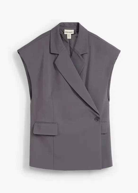 Lang mouwloos vest, bonprix
