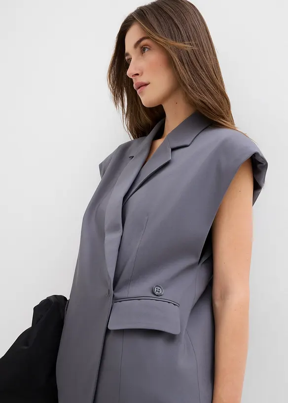 Lang mouwloos vest, bonprix