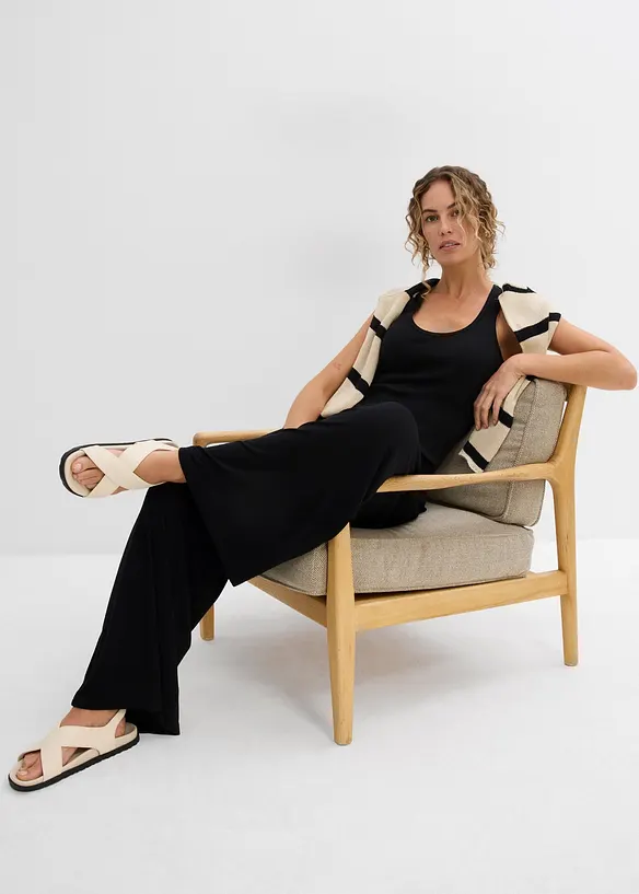 Jersey broek van soepele viscose, bonprix