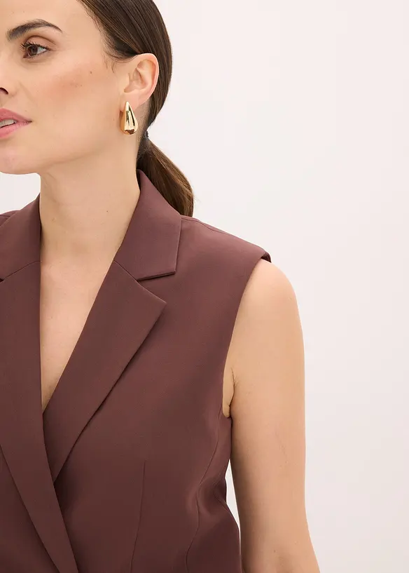 Lang mouwloos vest, bonprix