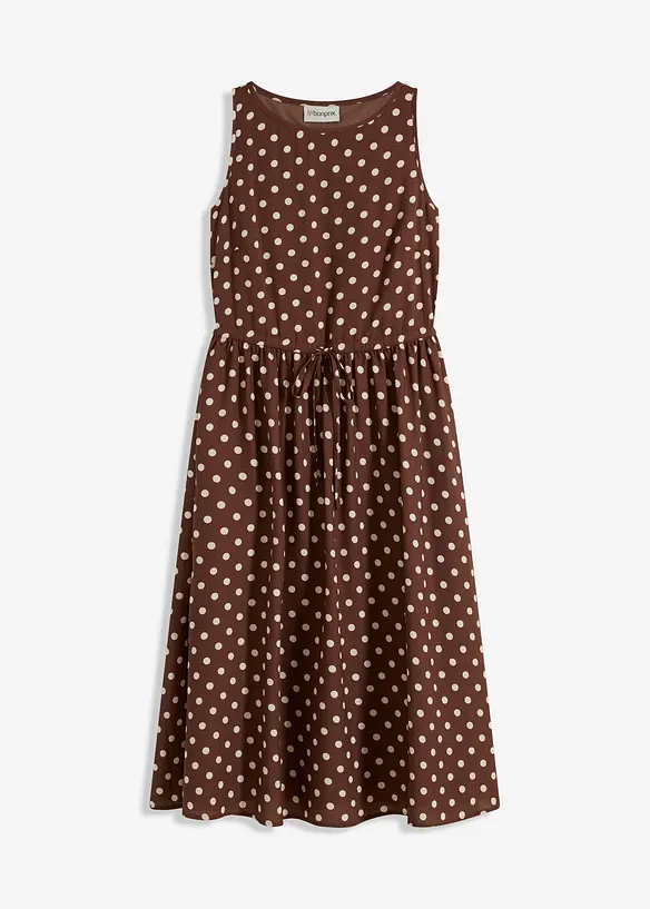 Midi jurk met bindceintuur, bonprix