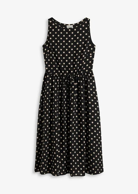 Midi jurk met bindceintuur, bonprix