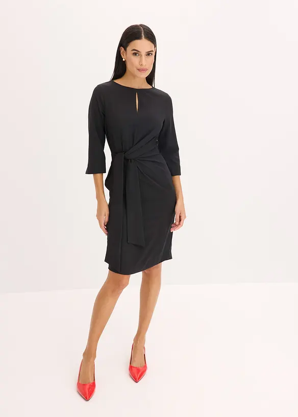 Jurk met strikdetail, bonprix
