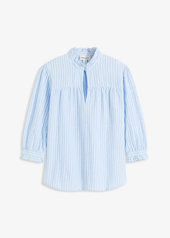 Getreepte blouse, bonprix