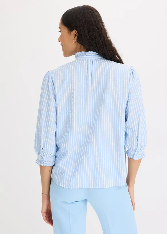 Getreepte blouse, bonprix