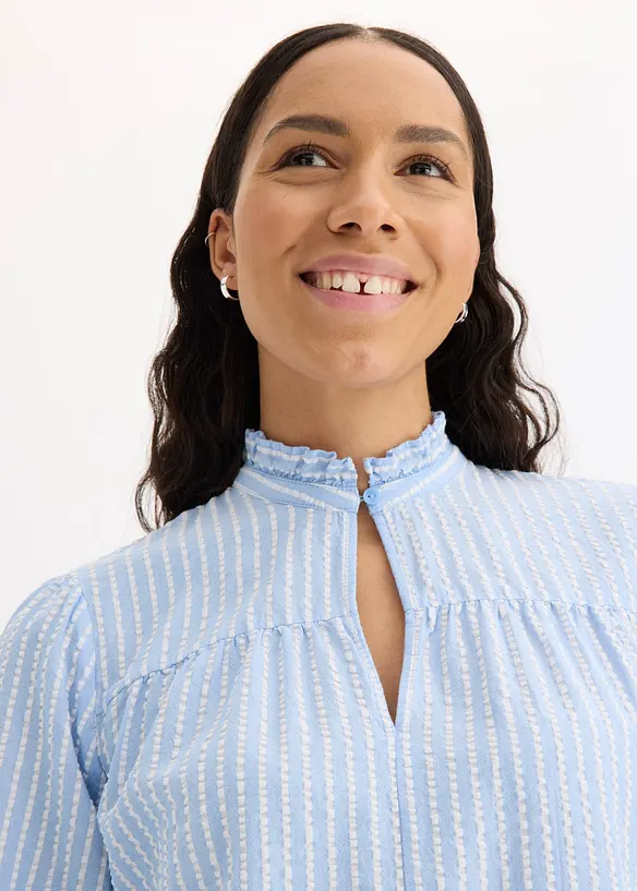 Getreepte blouse, bonprix