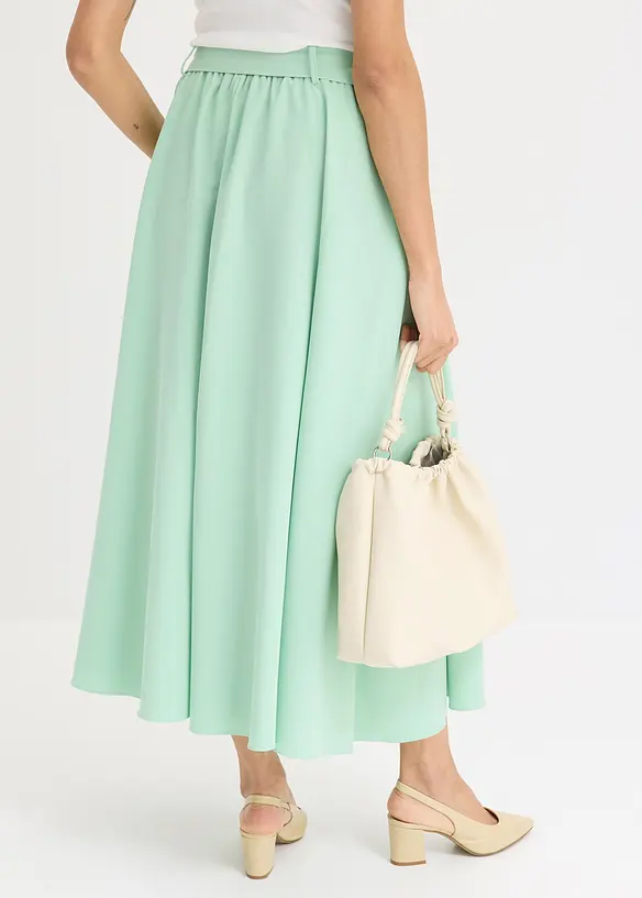 Maxi rok met satijnglans, bonprix