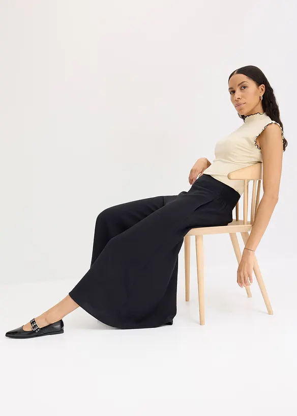 Culotte met een licht crinkle effect, bonprix
