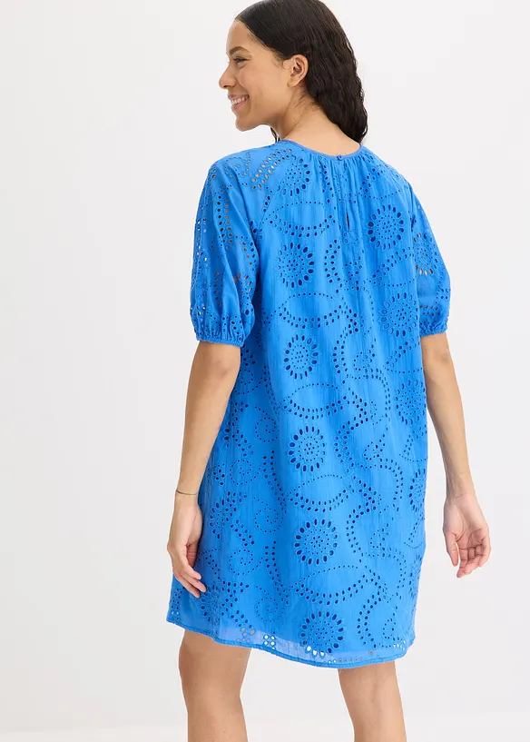 Jurk met broderie anglaise, bonprix