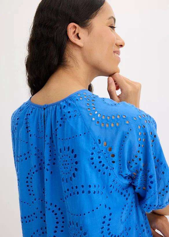 Jurk met broderie anglaise, bonprix