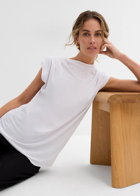 Shirt van een zachte viscosemix, bonprix