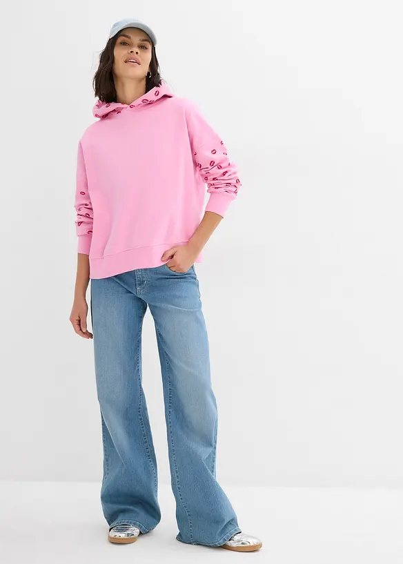 Oversized hoodie van biologisch katoen, bonprix