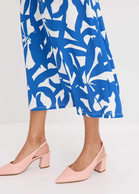 Midi jurk met pofmouwen, bonprix