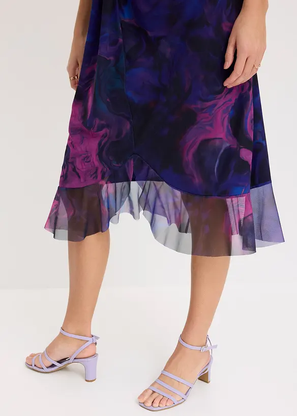 Aansluitende one shoulder jurk, bonprix