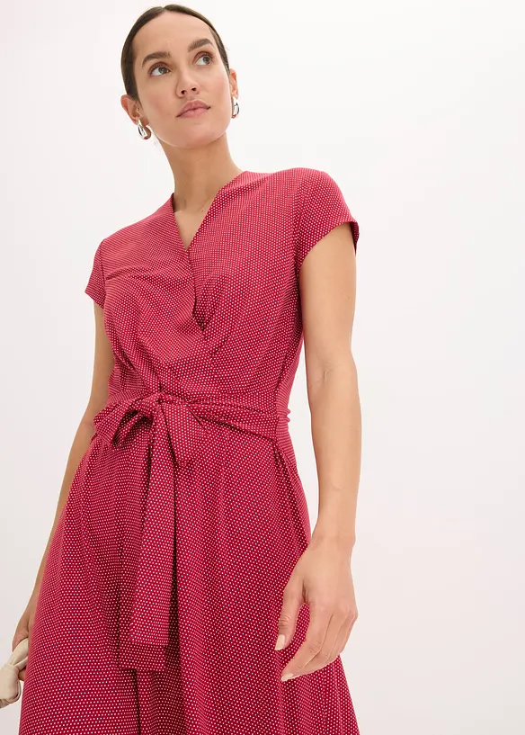 Midi jurk in een viscosemix, bonprix