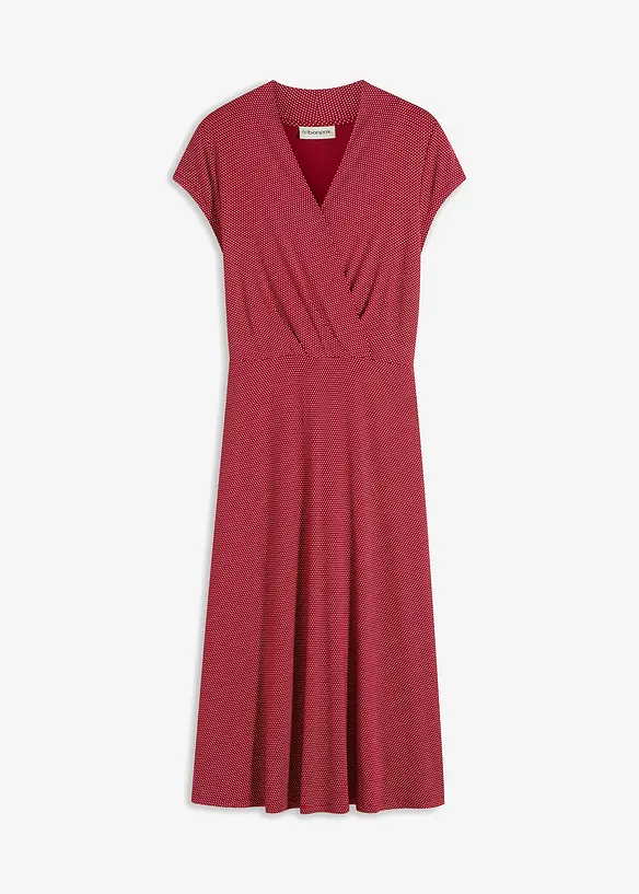 Midi jurk in een viscosemix, bonprix