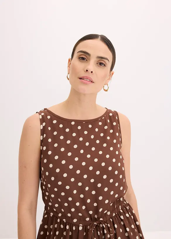 Midi jurk met bindceintuur, bonprix