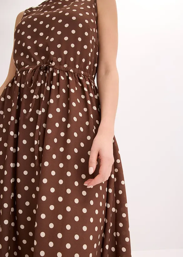 Midi jurk met bindceintuur, bonprix