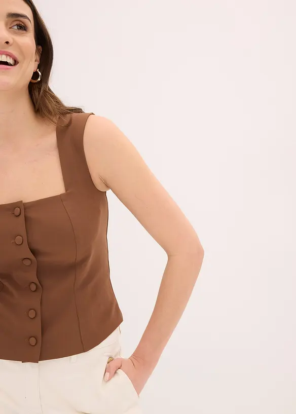 Blousetop met knopen, bonprix