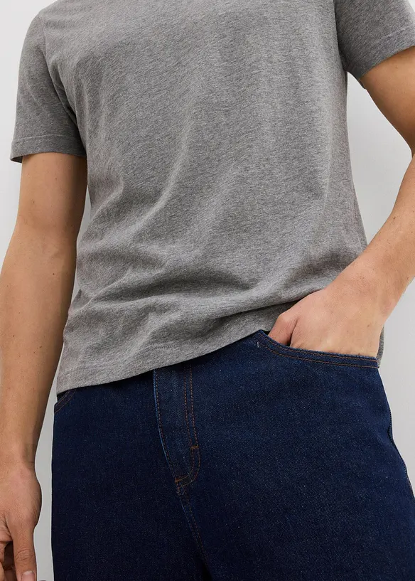 T-shirt met V-hals (set van 3), bonprix