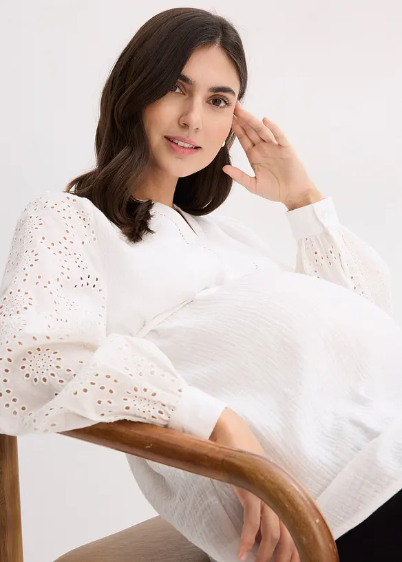 Zwangerschapsblouse van mousseline, bonprix