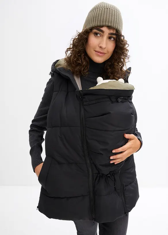3-in-1 waterafstotende zwangerschapsbodywarmer met inzetstuk, bonprix