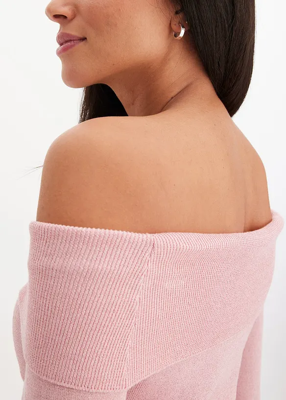 Korte off-shoulder trui, bonprix