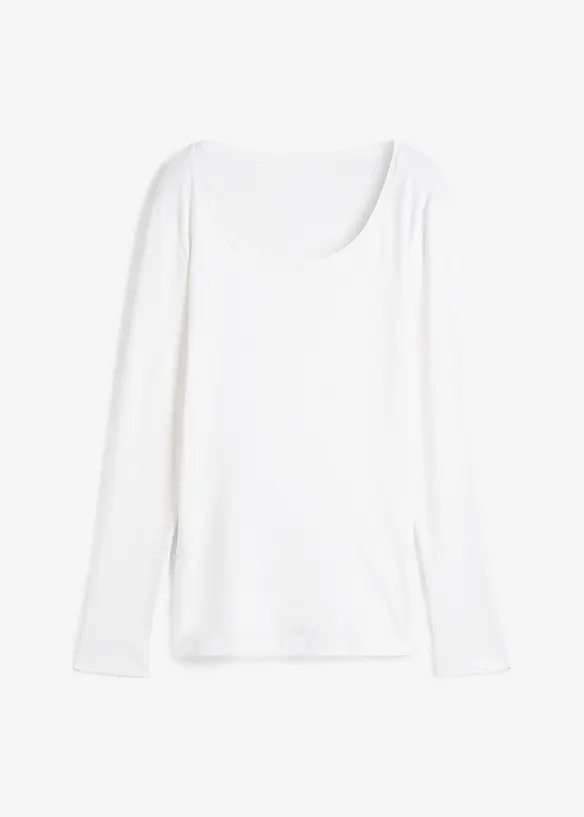 Katoenen longsleeve met ronde hals, bonprix