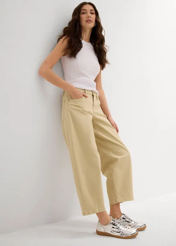Twill broek van katoen met stretch, bonprix