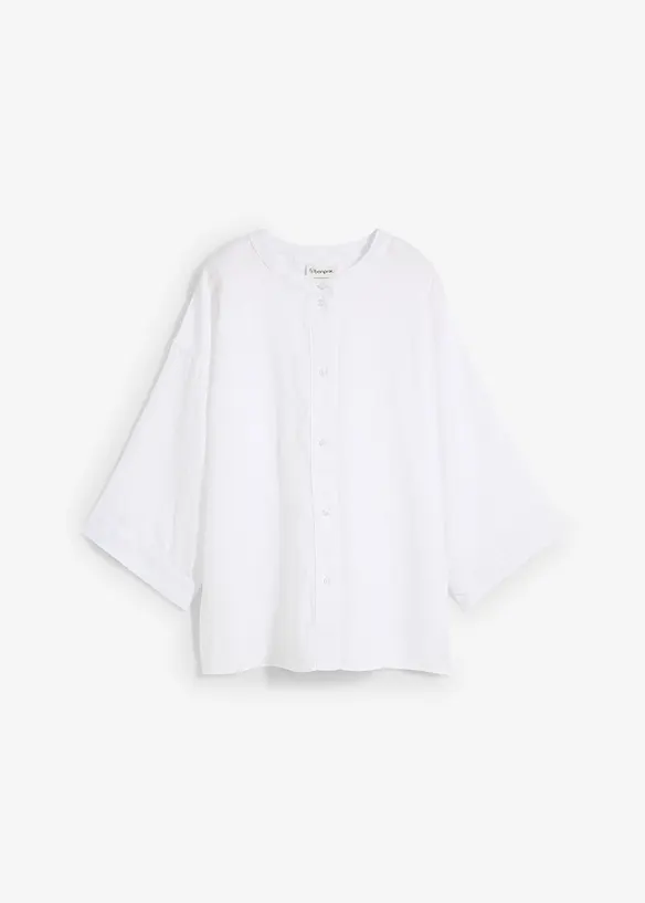 Oversized blouse van puur linnen, bonprix