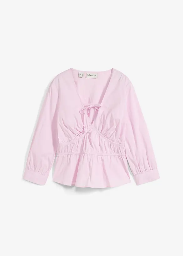Blouse met plooitjes en elastische naden, bonprix