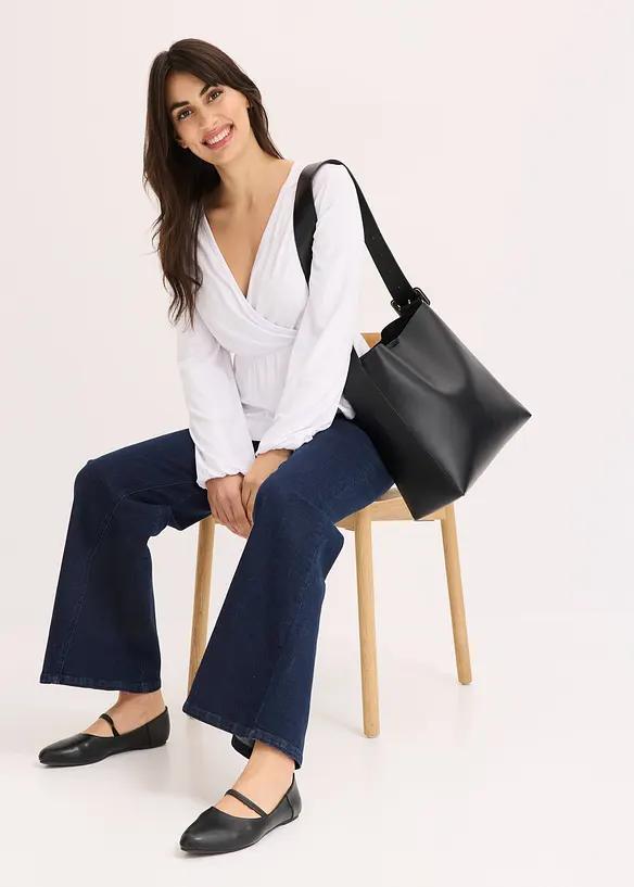 Blouse in wikkellook, bonprix