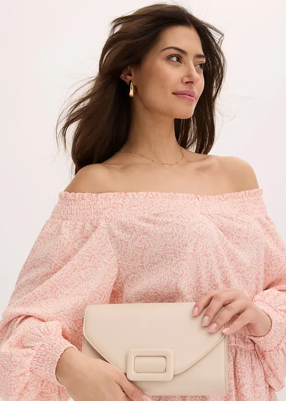 Carmen jurk met all-over print, bonprix