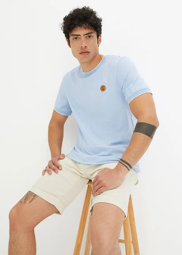 T-shirt met details in layerlook, bonprix