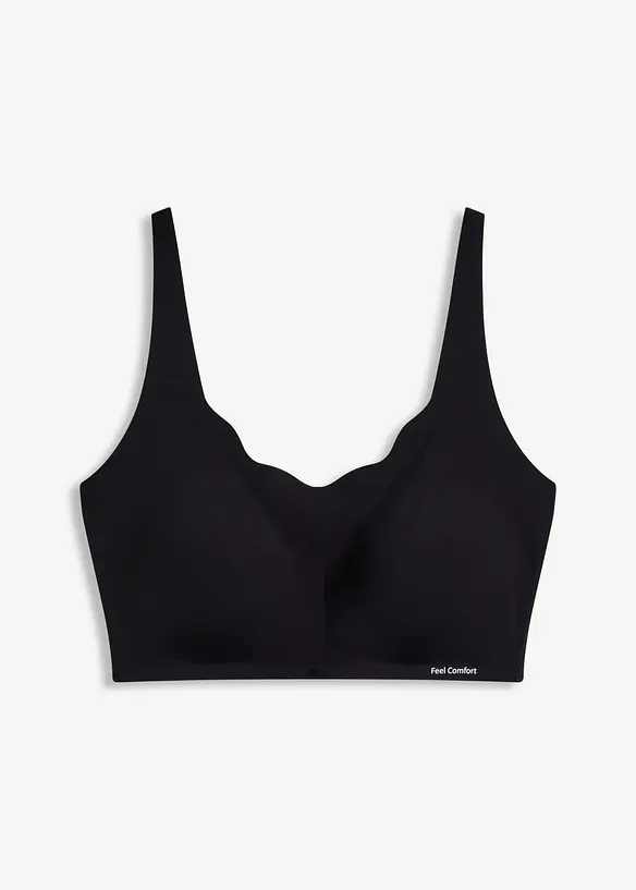 Feel Comfort lasercut T-shirt bh zonder beugels met gewatteerde cups, bonprix