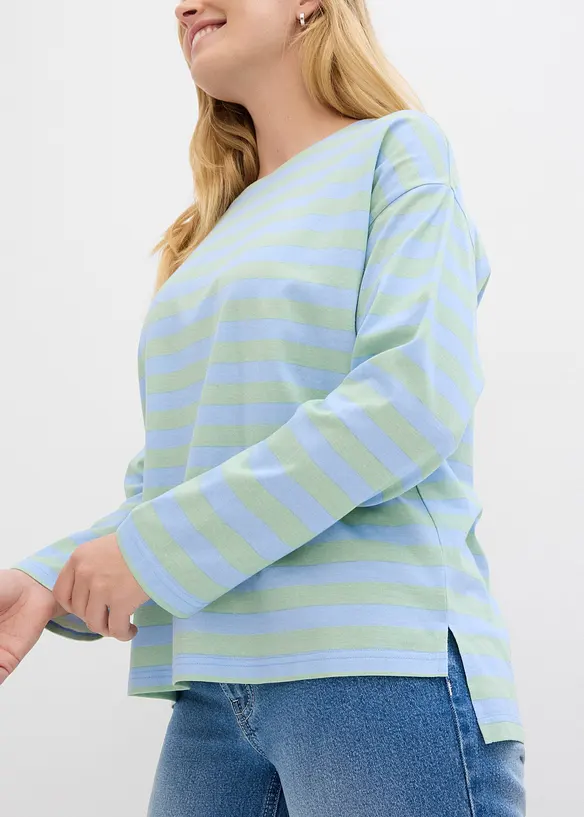 Oversized shirt van katoen, bonprix
