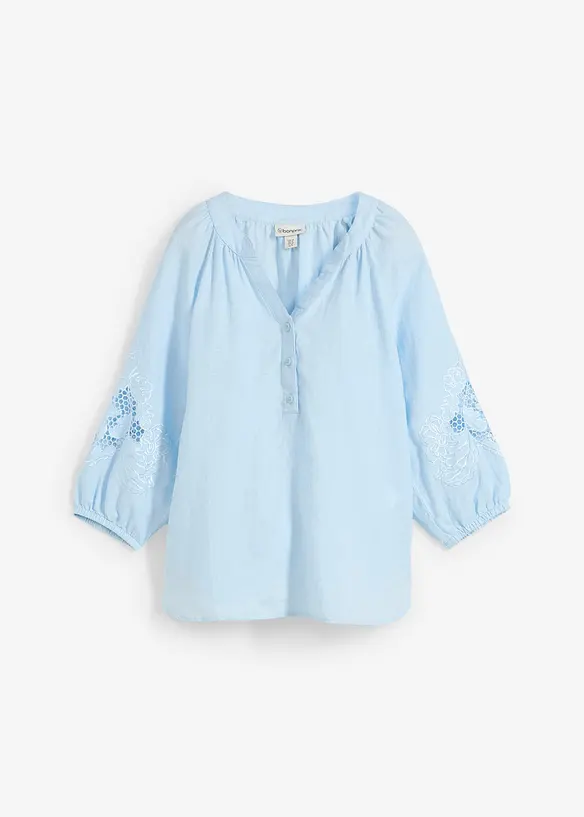 Tuniek van puur linnen, met broderie anglaise, bonprix