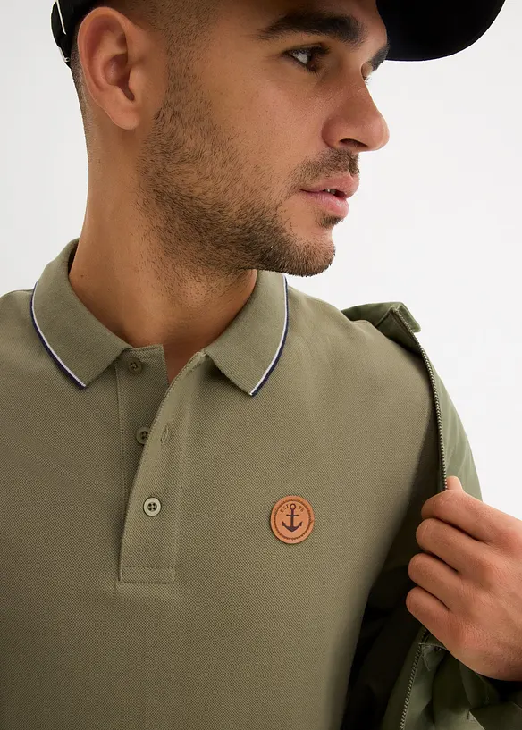 Piqué-poloshirt van biologisch katoen, bonprix