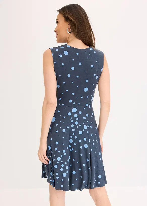 Jersey jurk met opvallende print, bonprix