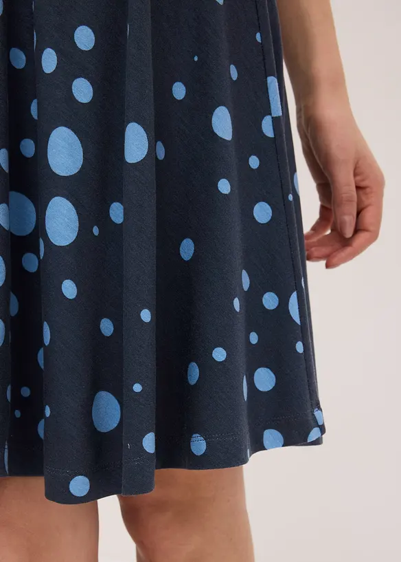 Jersey jurk met opvallende print, bonprix