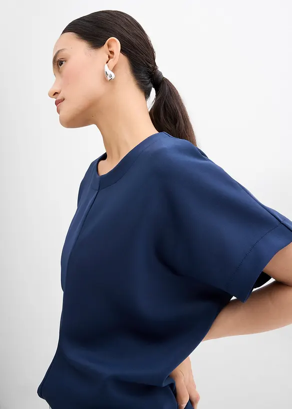 Shirt met gedrapeerde taille, bonprix
