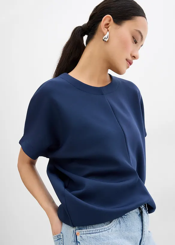 Shirt met gedrapeerde taille, bonprix