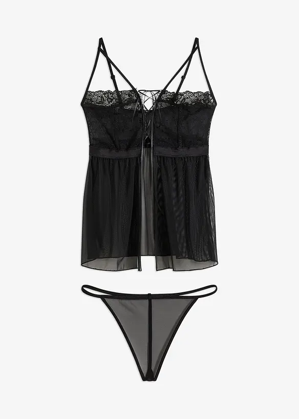 Babydoll en slip (2-dlg. set), bonprix