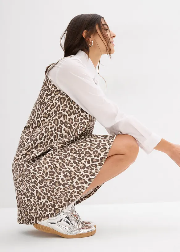 Mini jurk van elastische katoenmix, bonprix