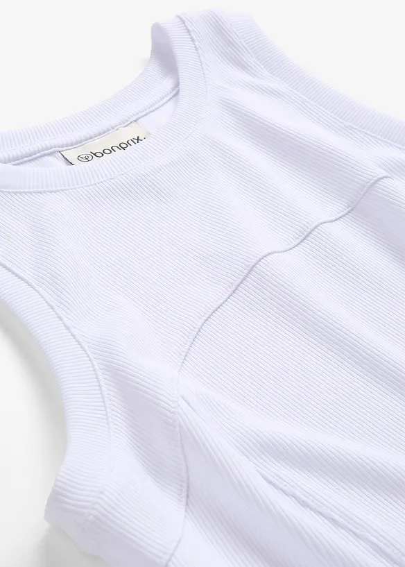 Tanktop met siernaden, bonprix